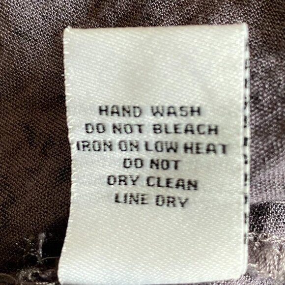 Habitat Button Down Abstract Top Sz S Purple Floral Tunic Lagenlook Artsy - Picture 13 of 14